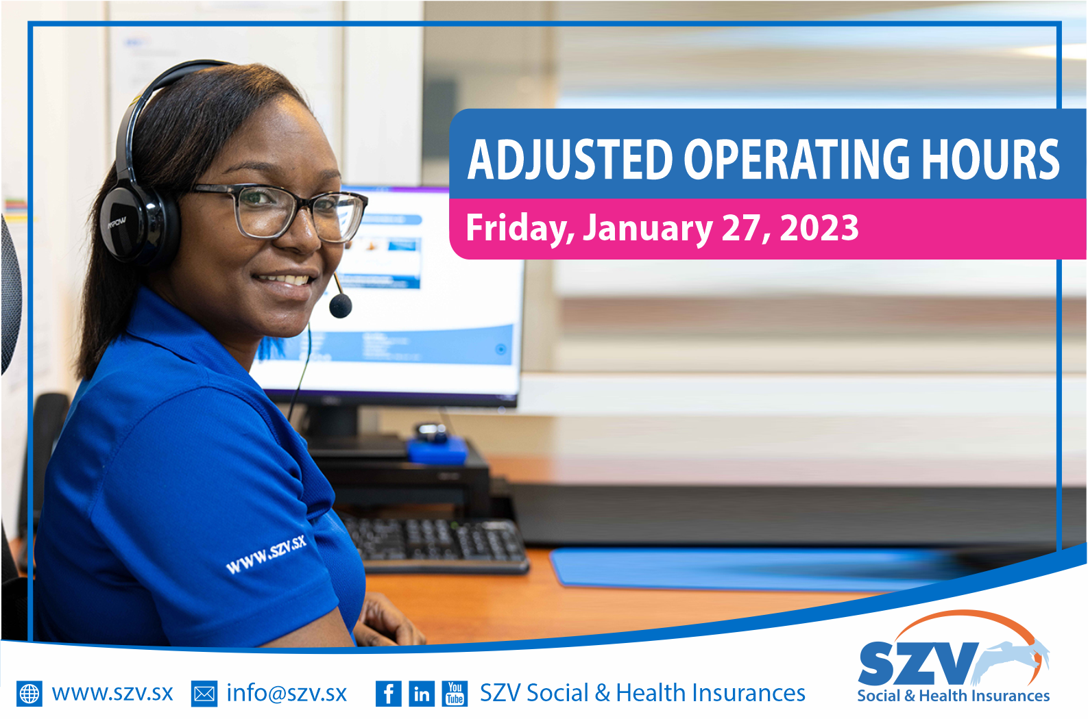 Adjusted operating hours January 27 